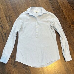 Ann Mashburn Blue Casual Button Down Shirt